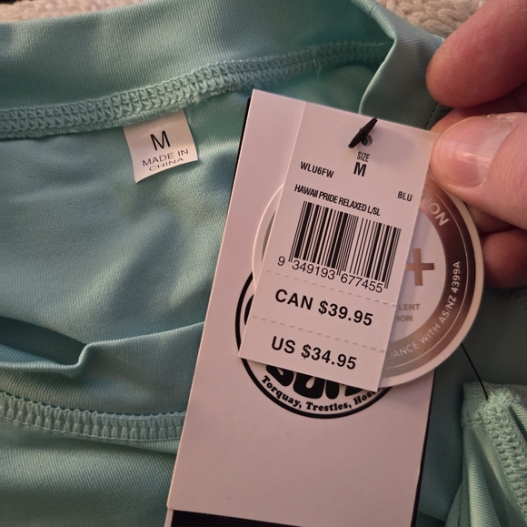 Rip Curl Hawaii Relaxed Fit Swim Shirt Rash Guard UPF 50+ Sz Med - Picture 9 of 13